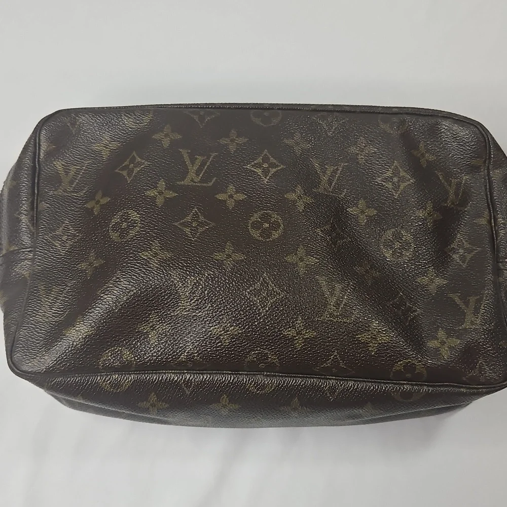 Vintage Louis Vuitton Dark Brown Monogram Toiletry Bag